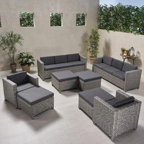8-10-Seater Outdoor Sofa Set - NH829903 cushion cover, soft furnishing