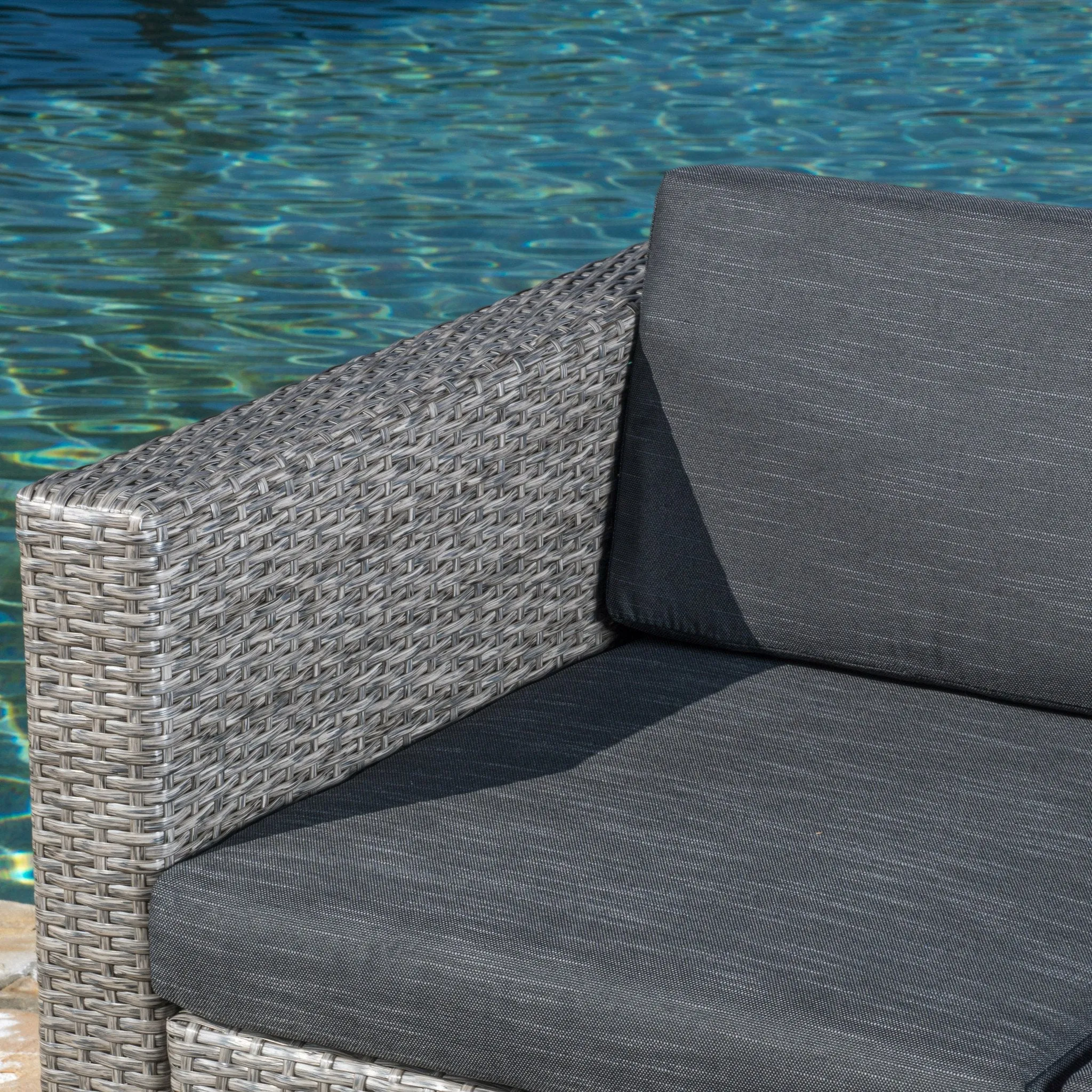 9pc Outdoor Wicker Sectional Sofa Set w/ Cushions - NH091892