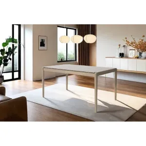 Acacia Wood 6 Seater Dining Table, Light Ash kitchen island table, dining furniture