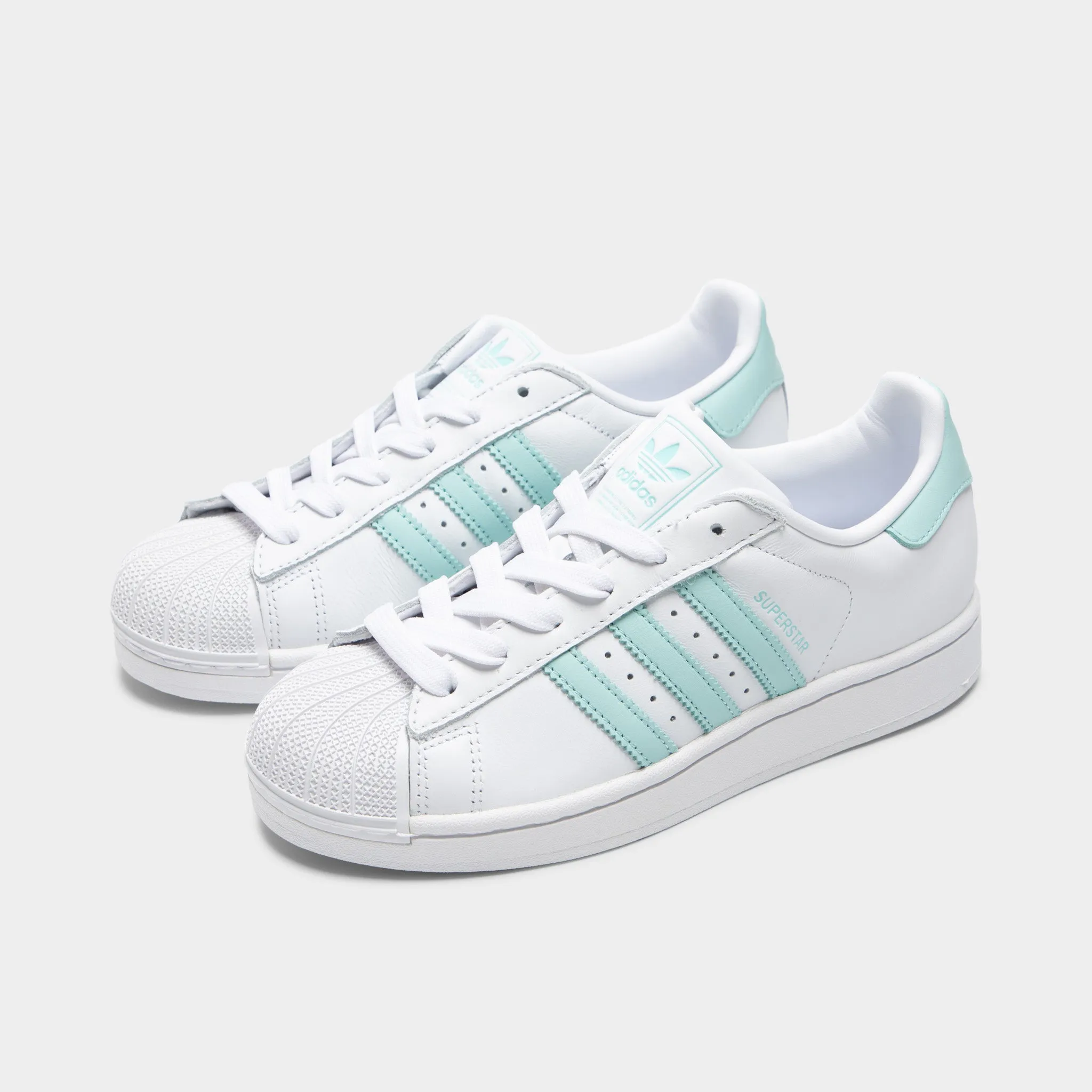 Adidas Adidas Women's Superstar Ii White / Semi Flash Aqua - Easy Mint