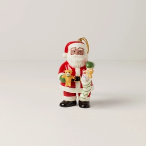 African American Santa Stocking Ornament