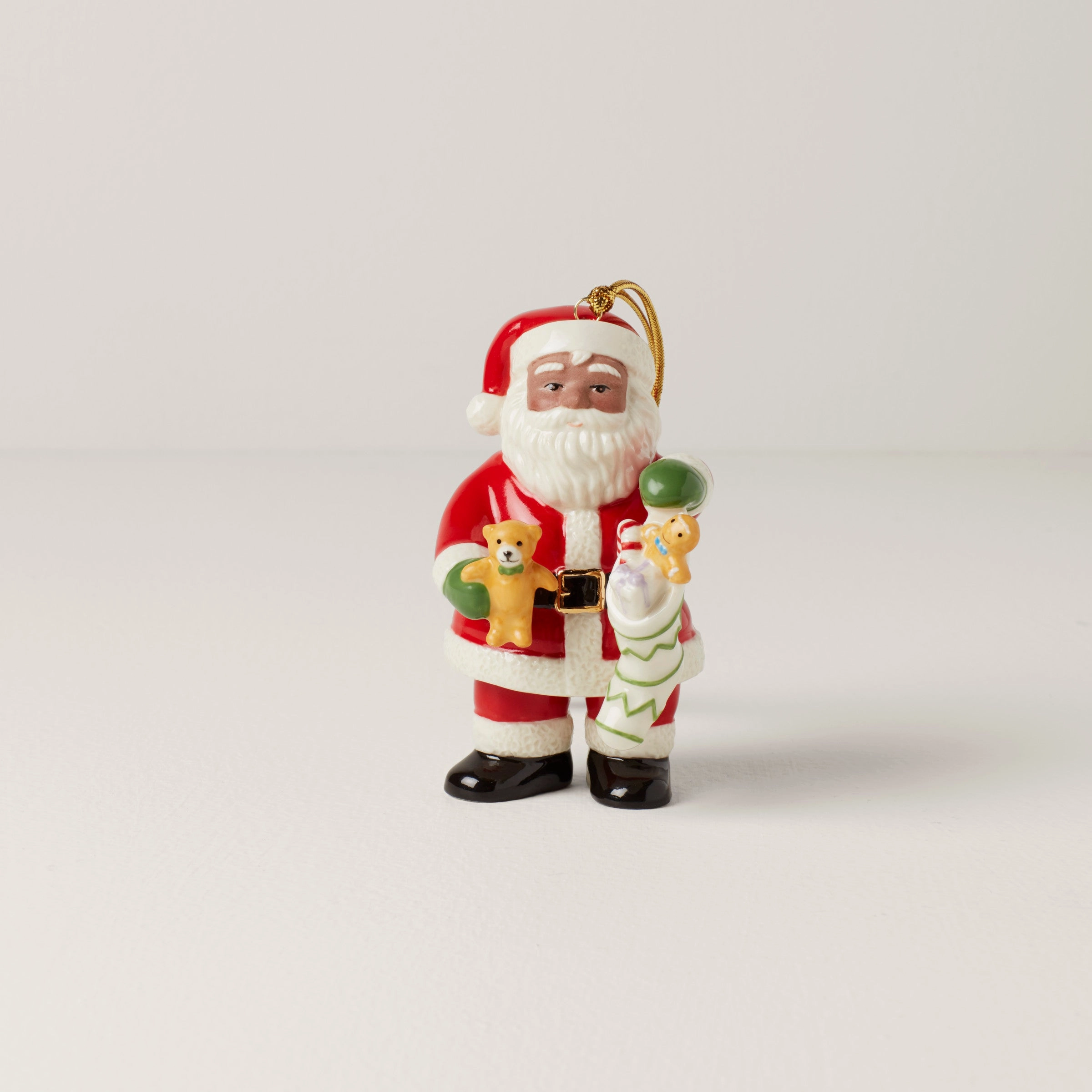 African American Santa Stocking Ornament
