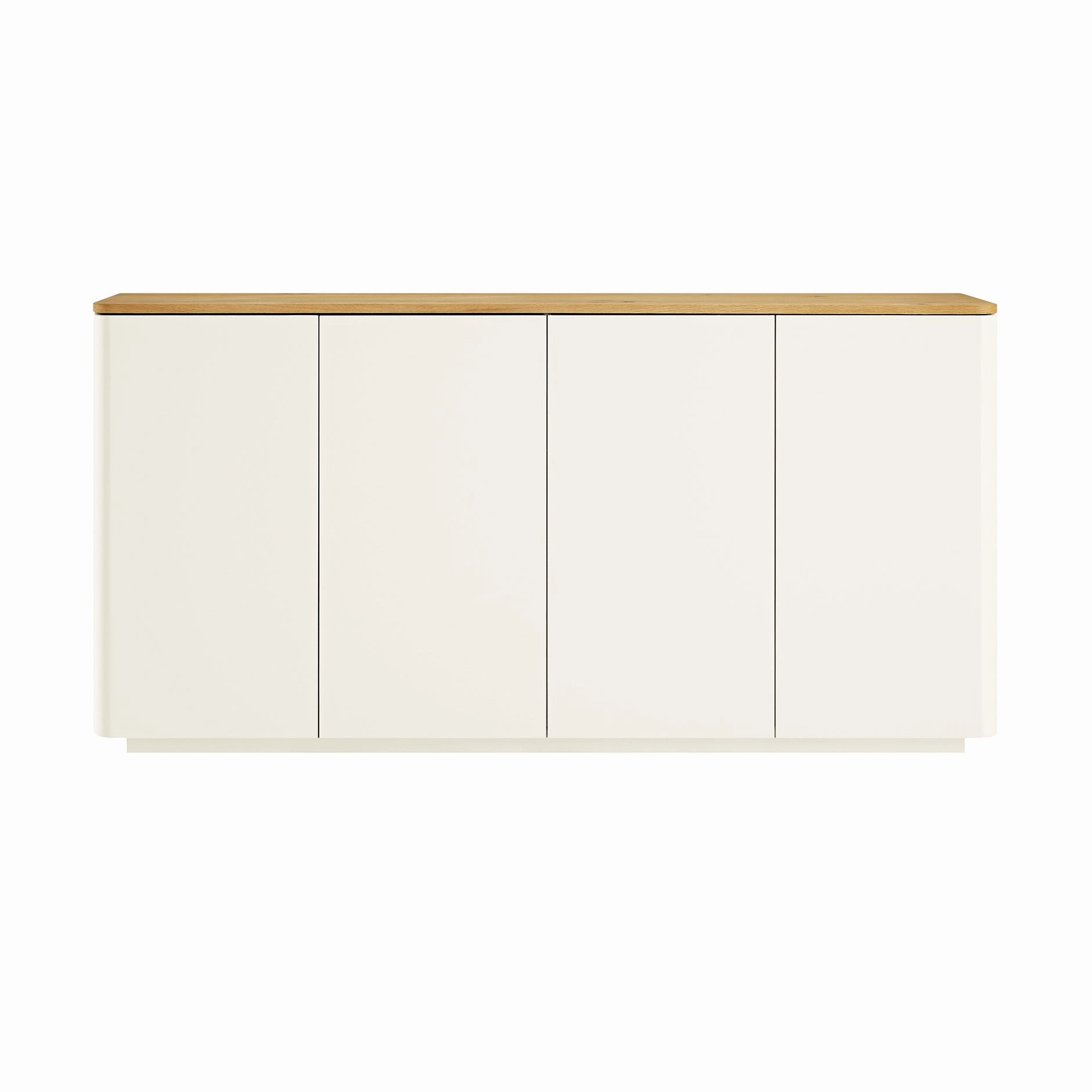 Agnes Curved Edge 150cm Wide Sideboard, White