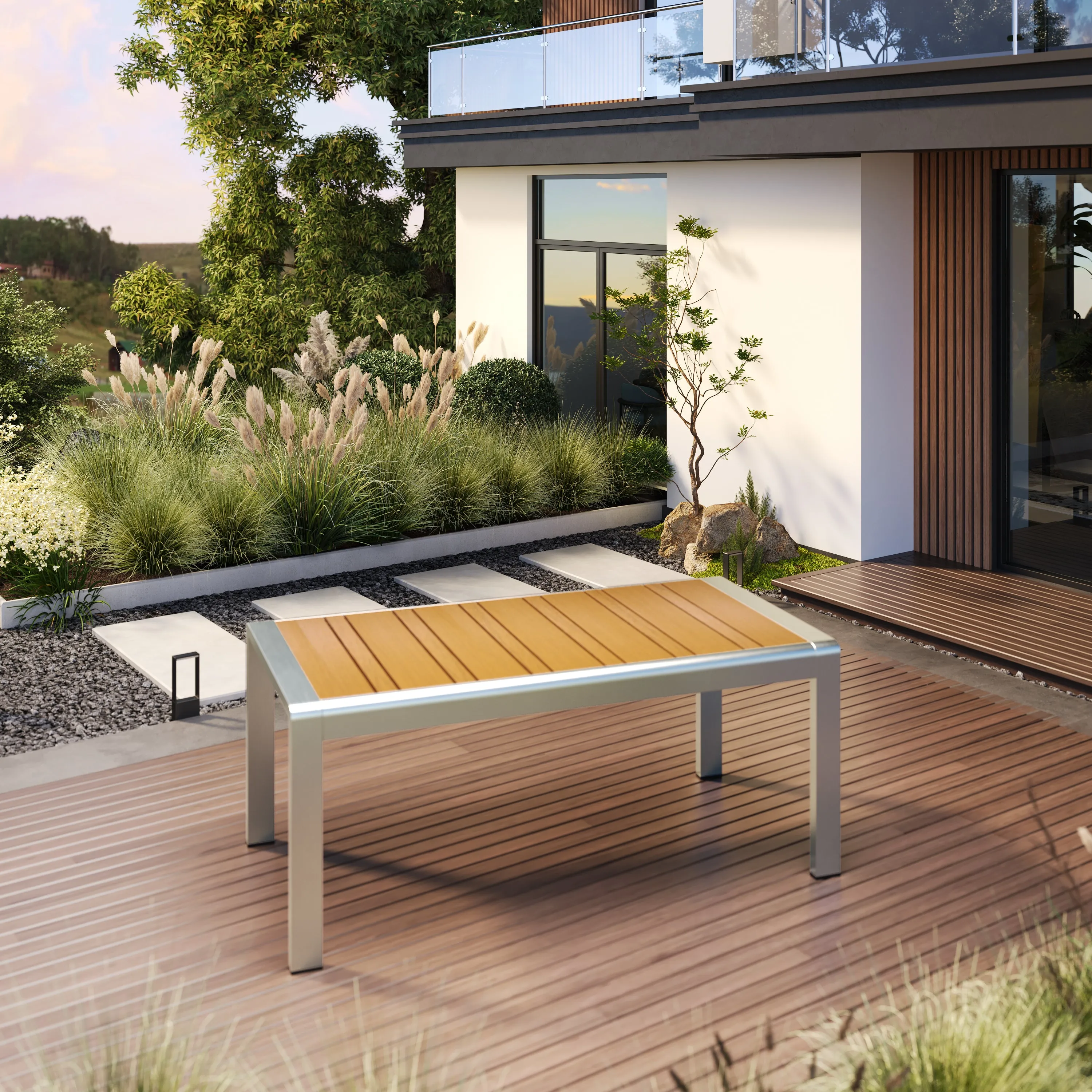 Aldere Aluminum Outdoor Patio Coffee Table patio chairs, outdoor seating