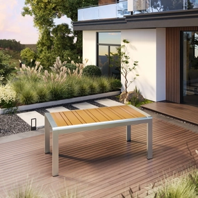 Aldere Aluminum Outdoor Patio Coffee Table coffee table, accent table
