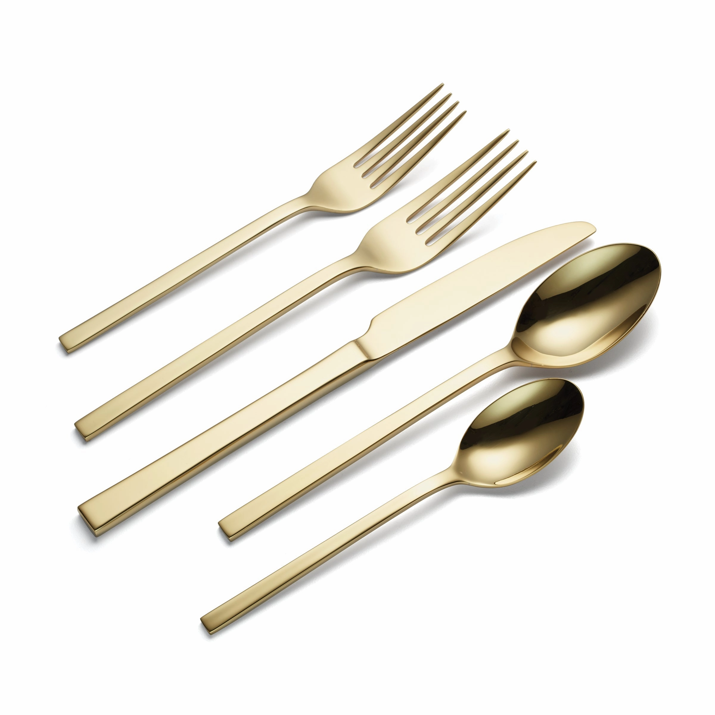 Allay Black Champagne 40 Piece Flatware Set