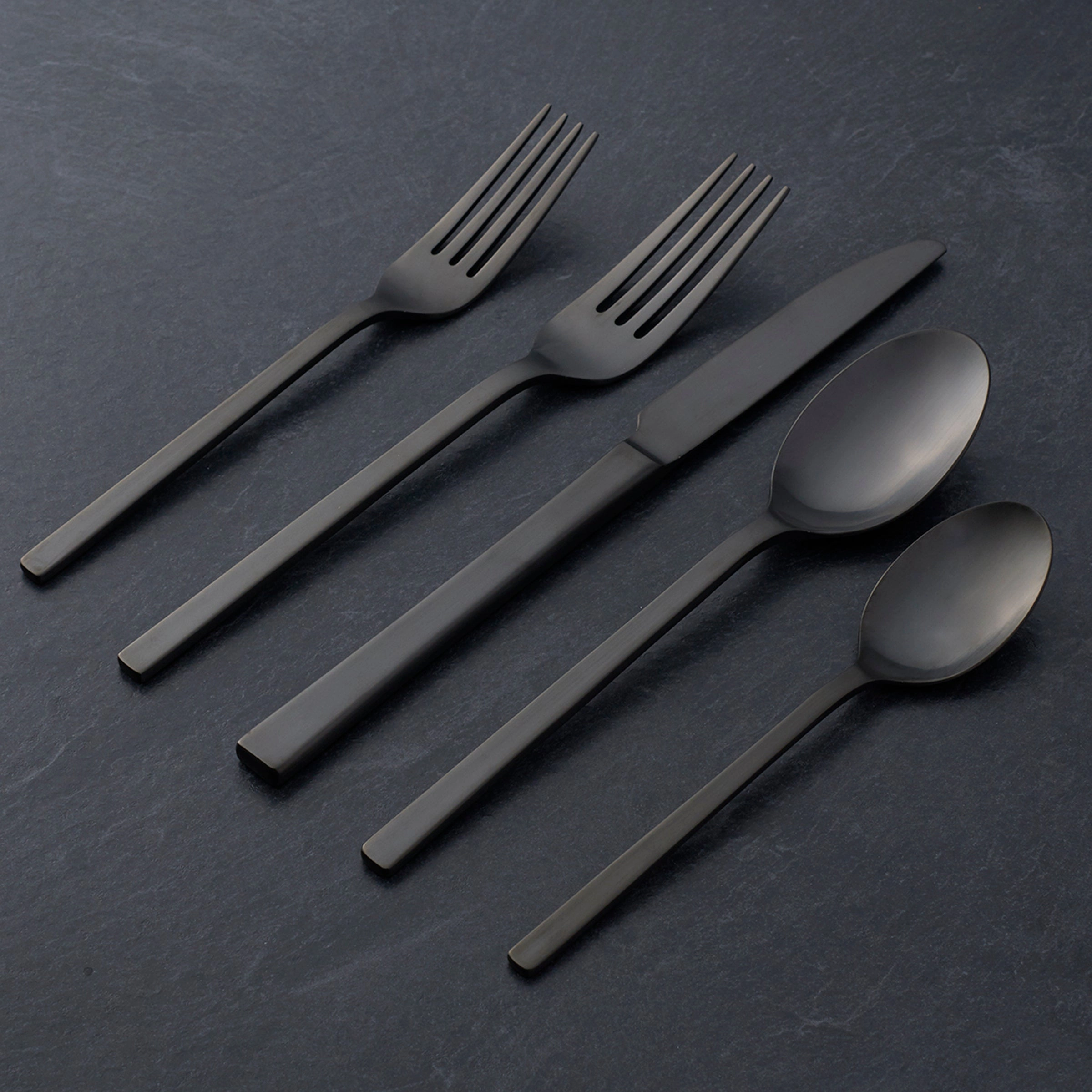 Allay Midnight 20 Piece Flatware Set