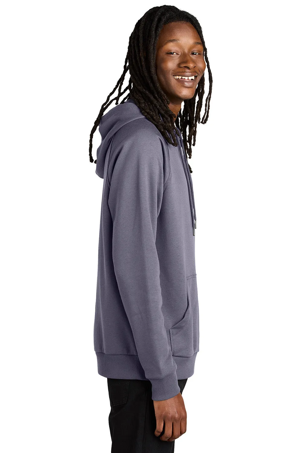 Allmade Mens CVC Fleece Hooded Sweatshirt Hoodie w/ Pouch Pocket - Cosmic Purple