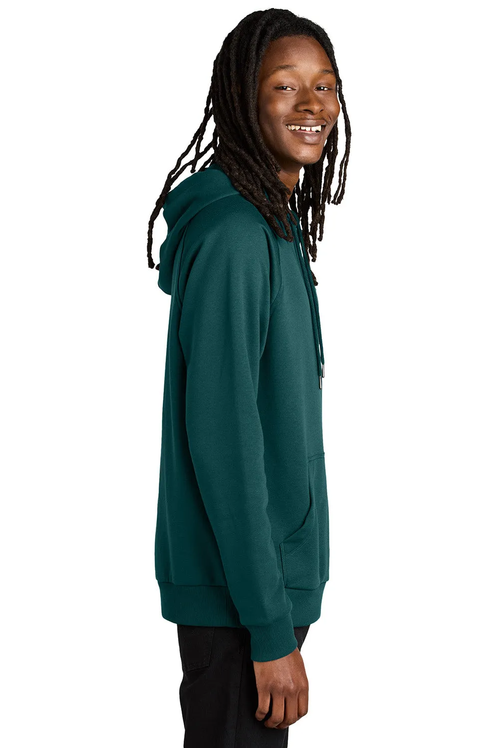 Allmade Mens CVC Fleece Hooded Sweatshirt Hoodie w/ Pouch Pocket - Deep Sea Green