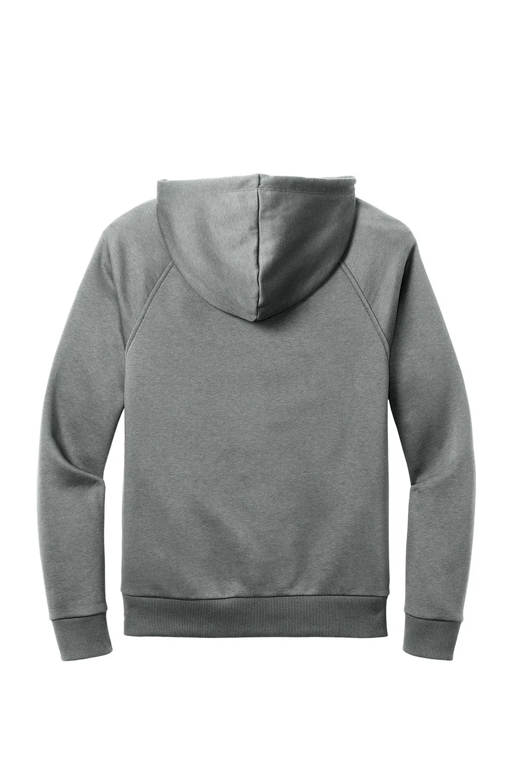 Allmade Mens CVC Fleece Hooded Sweatshirt Hoodie w/ Pouch Pocket - Heather Aluminum Grey