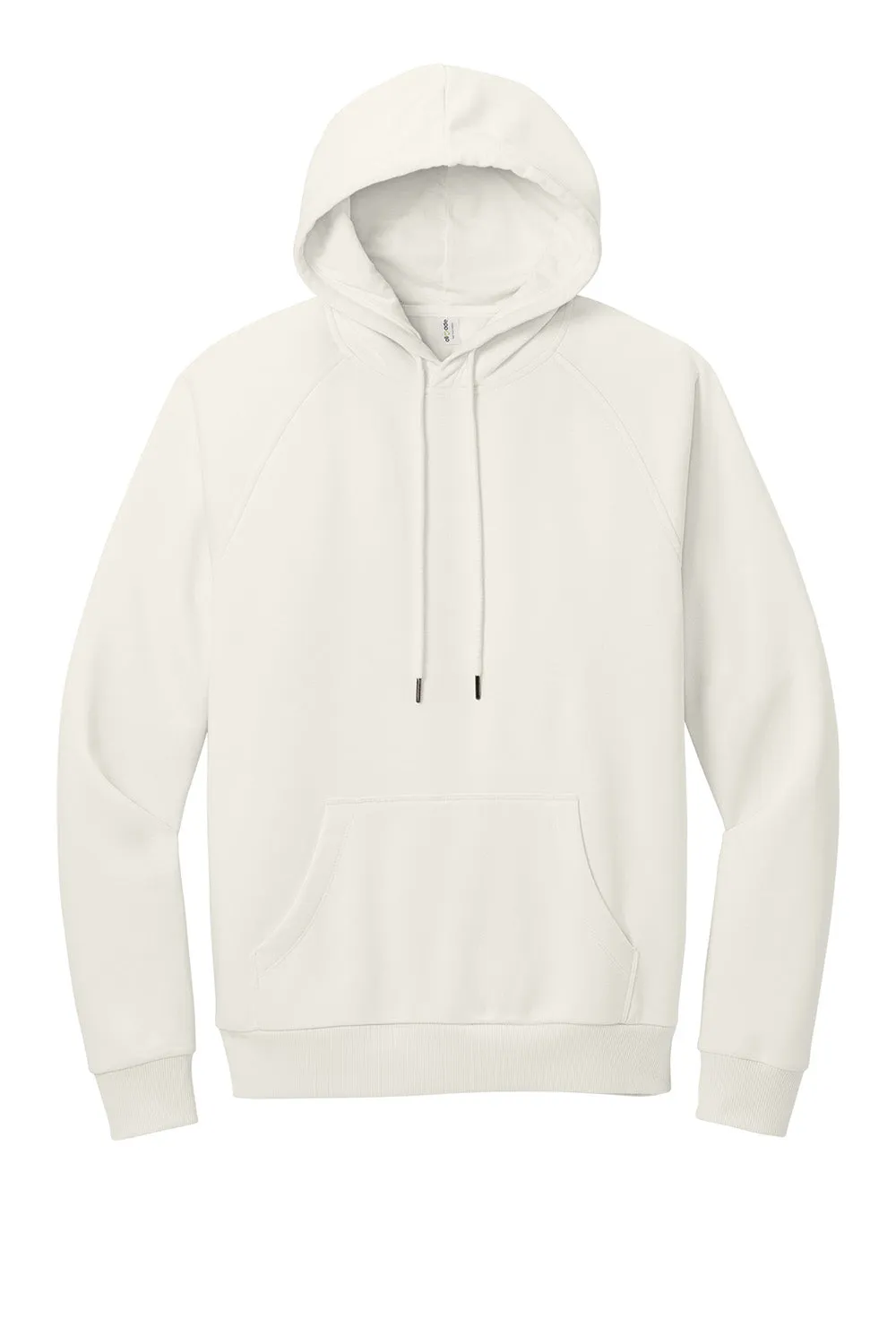 Allmade Mens CVC Fleece Hooded Sweatshirt Hoodie w/ Pouch Pocket - White Sand