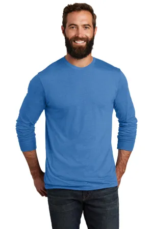 Allmade Mens Long Sleeve Crewneck T-Shirt - Azure Blue