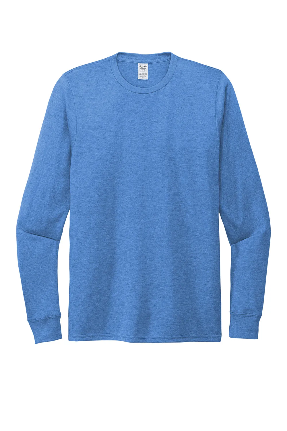 Allmade Mens Long Sleeve Crewneck T-Shirt - Azure Blue