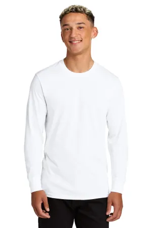 Allmade Mens Long Sleeve Crewneck T-Shirt - Bright White