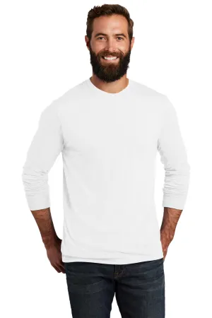 Allmade Mens Long Sleeve Crewneck T-Shirt - Bright White