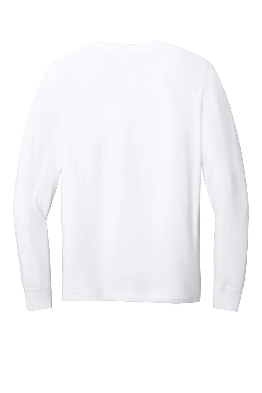 Allmade Mens Long Sleeve Crewneck T-Shirt - Bright White