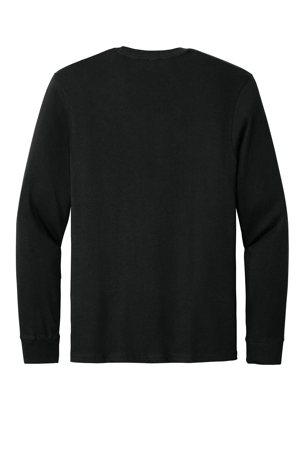Allmade Mens Long Sleeve Crewneck T-Shirt - Deep Black