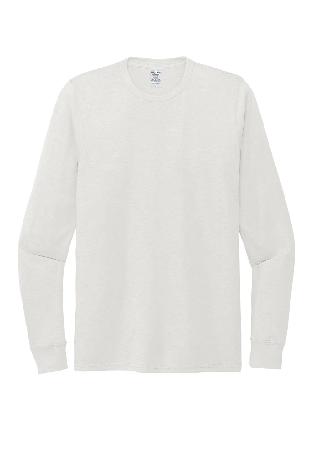 Allmade Mens Long Sleeve Crewneck T-Shirt - Fairly White