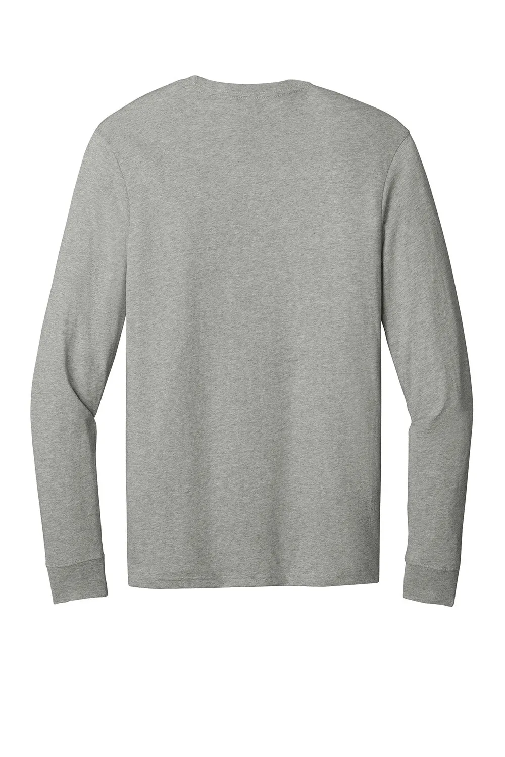 Allmade Mens Long Sleeve Crewneck T-Shirt - Heather Granite Grey