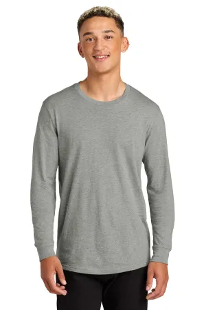 Allmade Mens Long Sleeve Crewneck T-Shirt - Heather Granite Grey