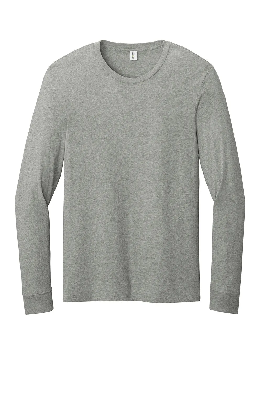 Allmade Mens Long Sleeve Crewneck T-Shirt - Heather Granite Grey