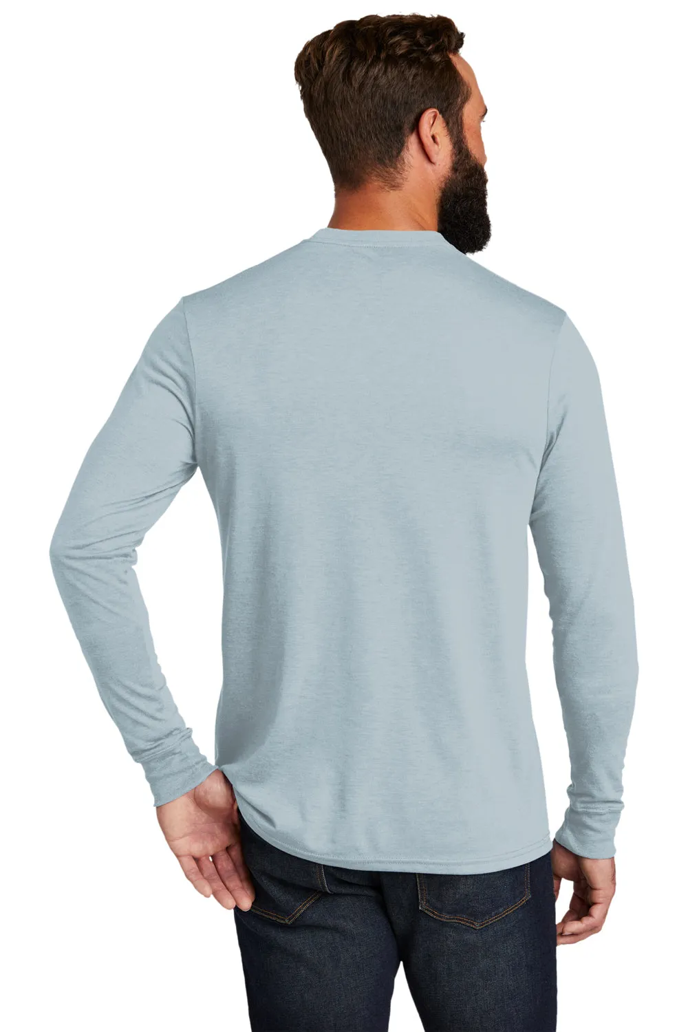 Allmade Mens Long Sleeve Crewneck T-Shirt - I Like You Blue