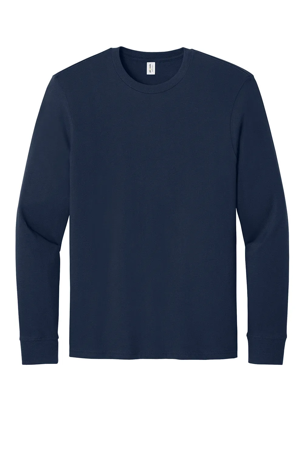 Allmade Mens Long Sleeve Crewneck T-Shirt - Night Sky Navy Blue