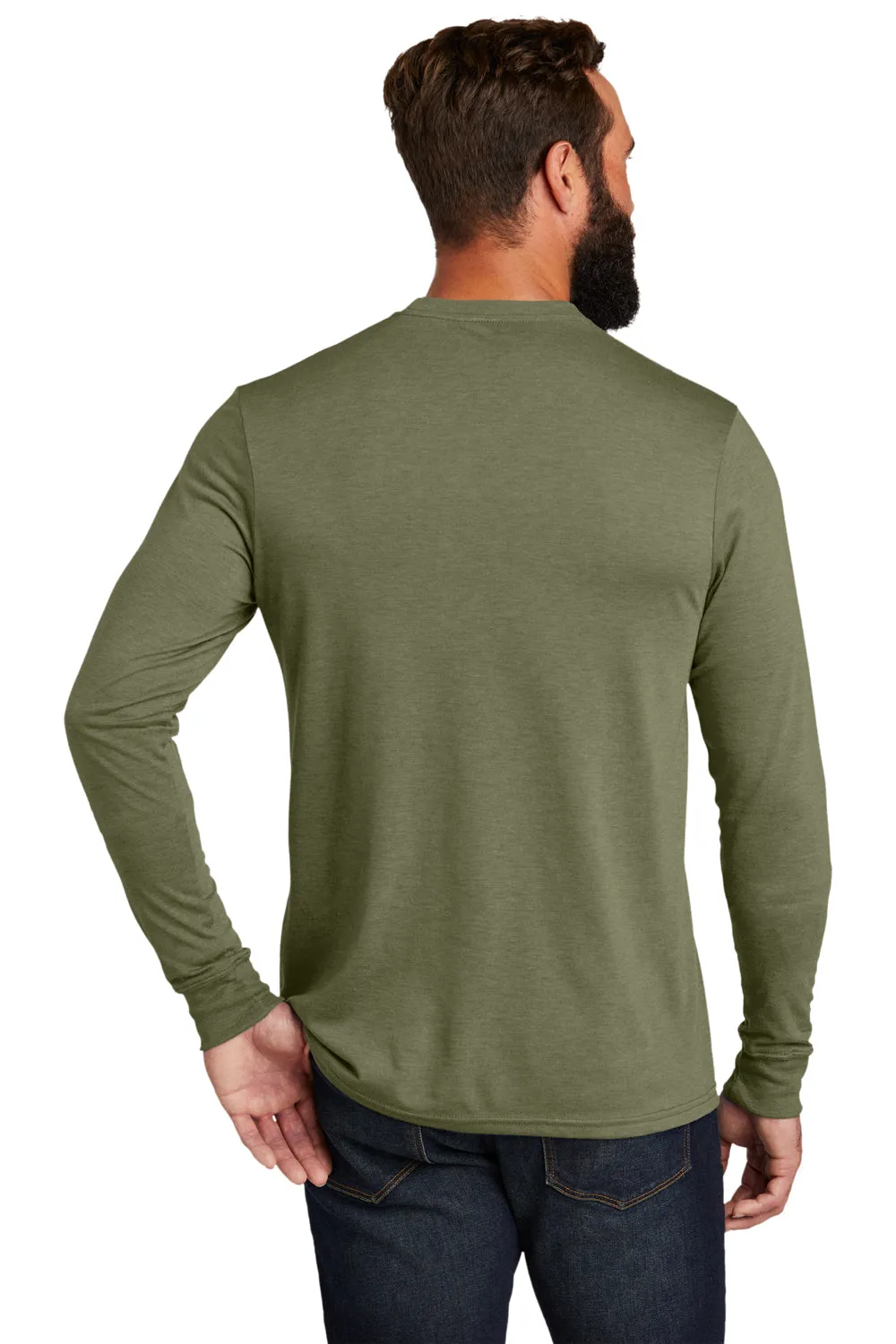 Allmade Mens Long Sleeve Crewneck T-Shirt - Olive You Green