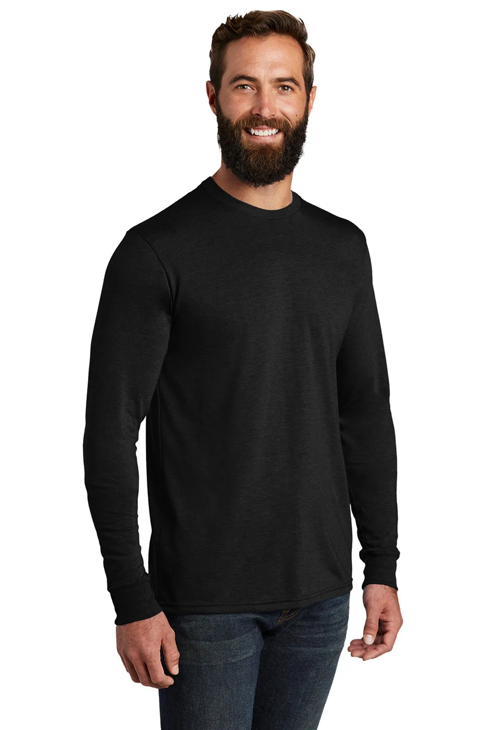 Allmade Mens Long Sleeve Crewneck T-Shirt - Space Black