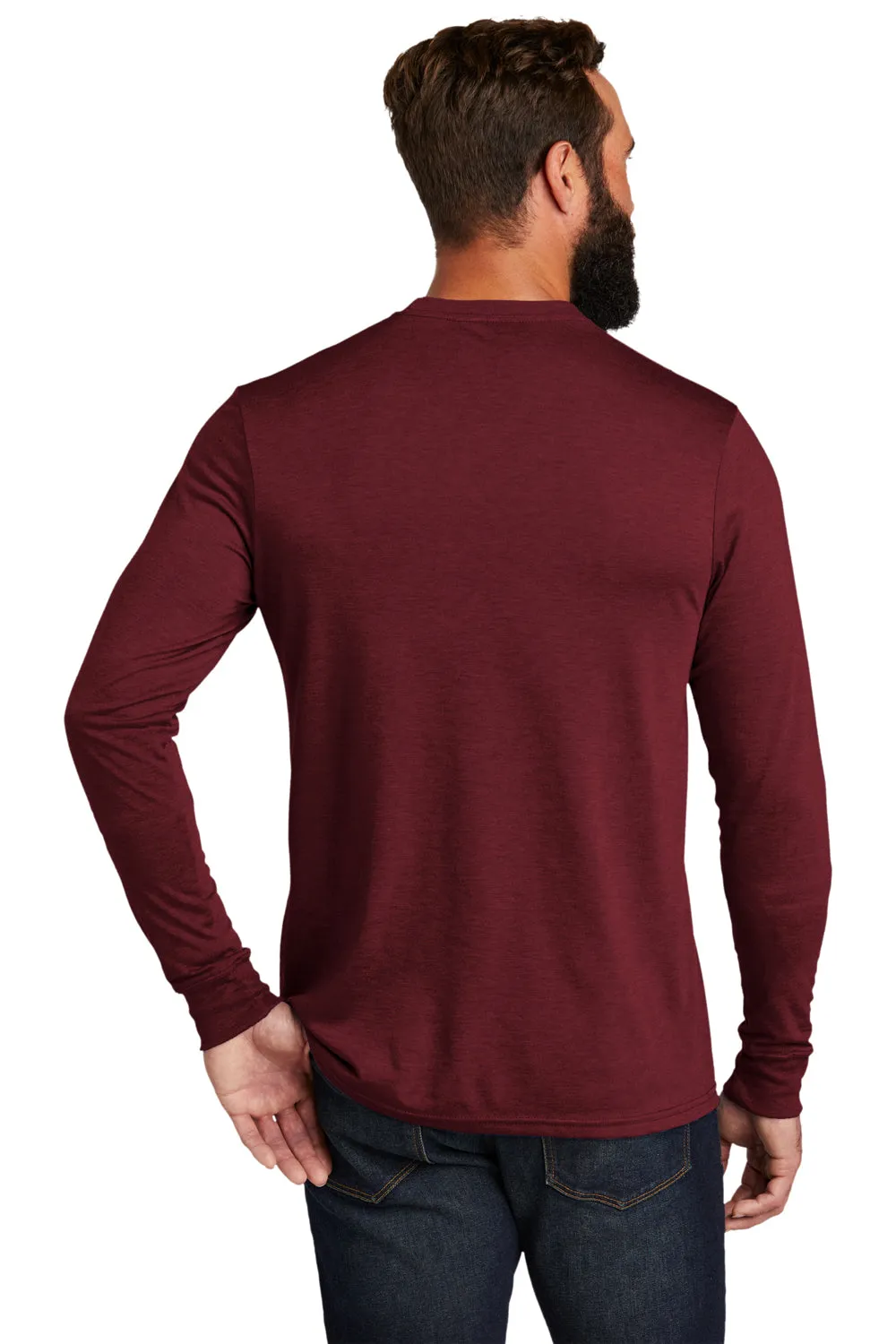 Allmade Mens Long Sleeve Crewneck T-Shirt - Vino Red