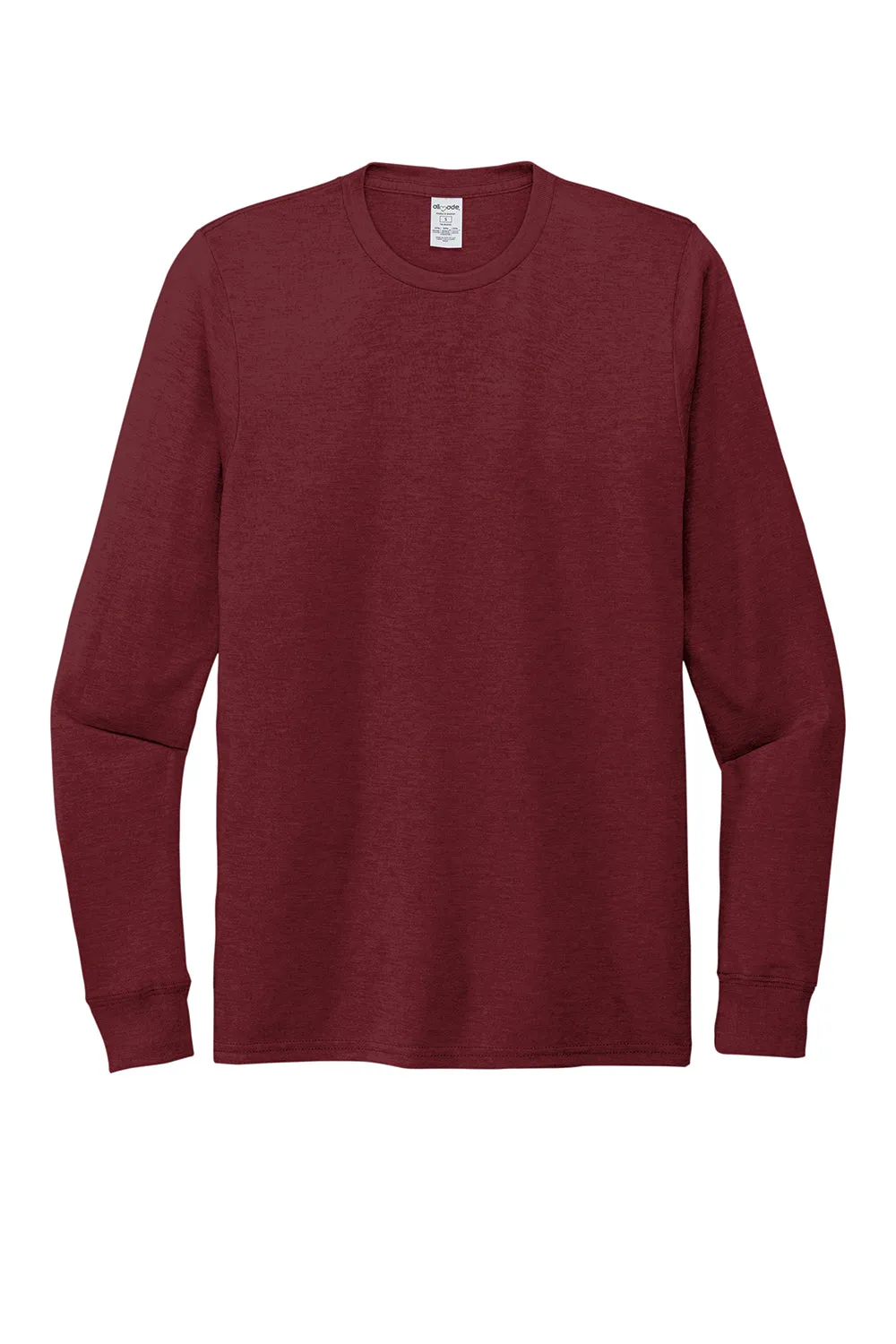 Allmade Mens Long Sleeve Crewneck T-Shirt - Vino Red
