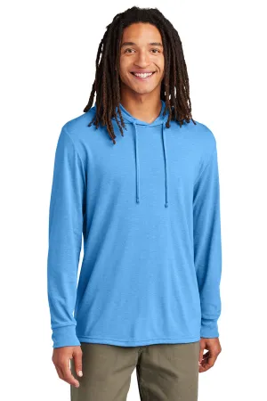Allmade Mens Long Sleeve Hooded T-Shirt Hoodie - Azure Blue