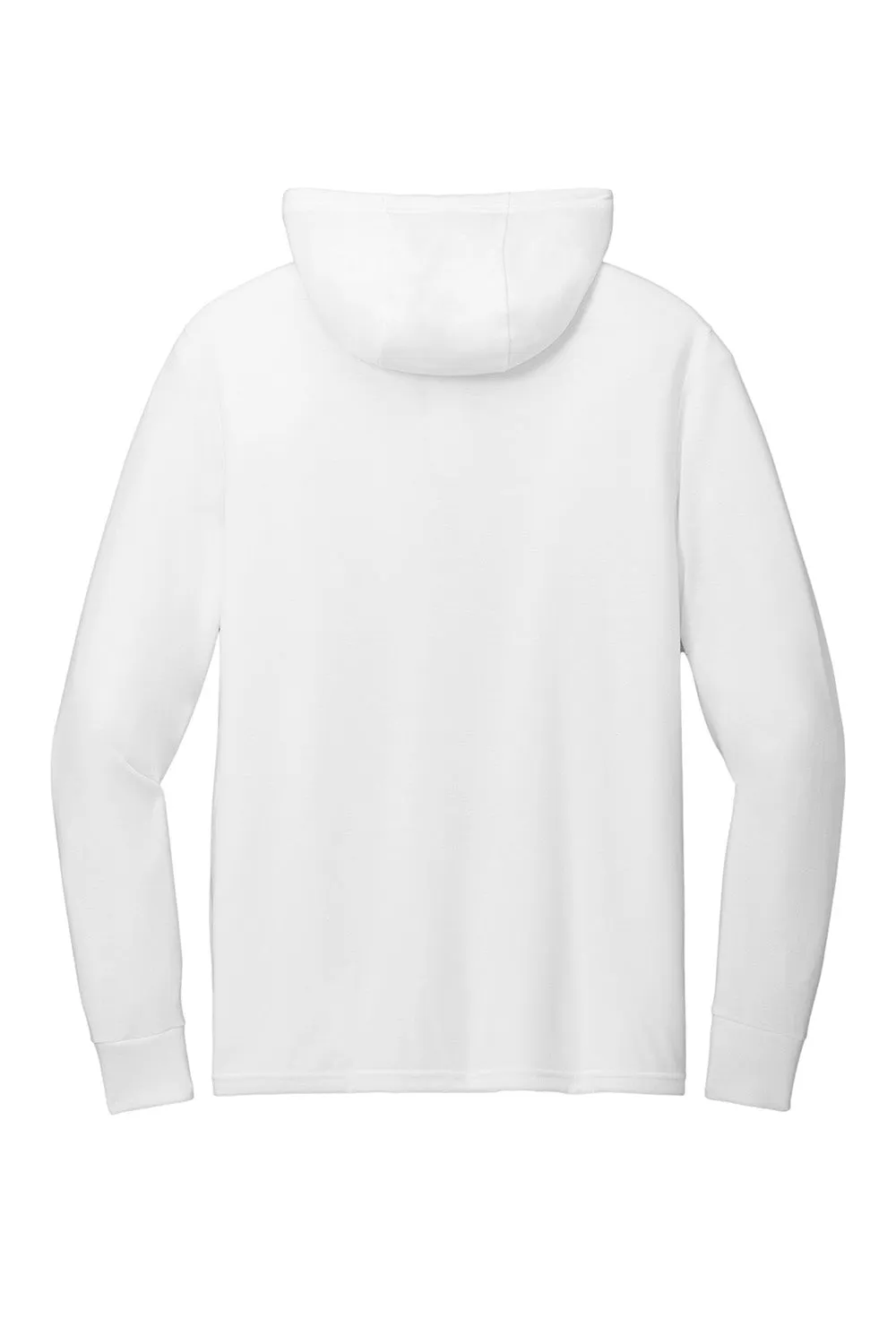 Allmade Mens Long Sleeve Hooded T-Shirt Hoodie - Bright White