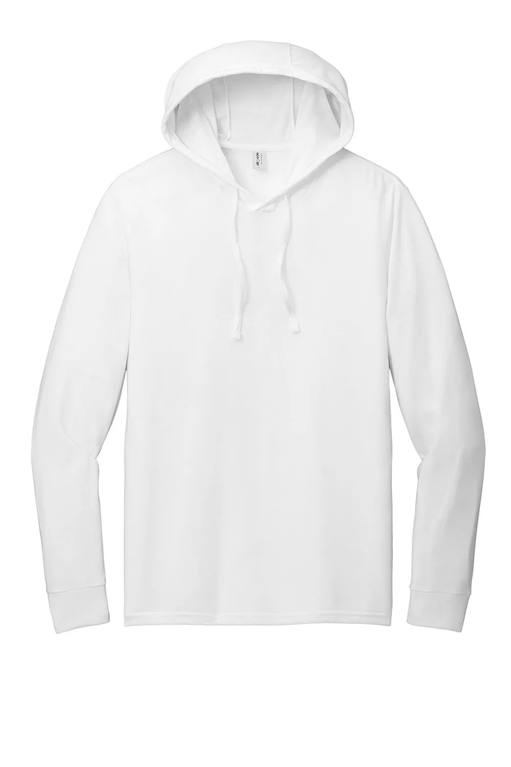 Allmade Mens Long Sleeve Hooded T-Shirt Hoodie - Bright White