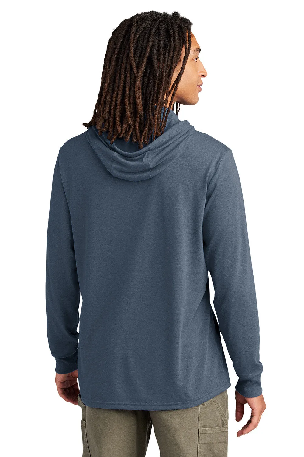 Allmade Mens Long Sleeve Hooded T-Shirt Hoodie - Rebel Blue