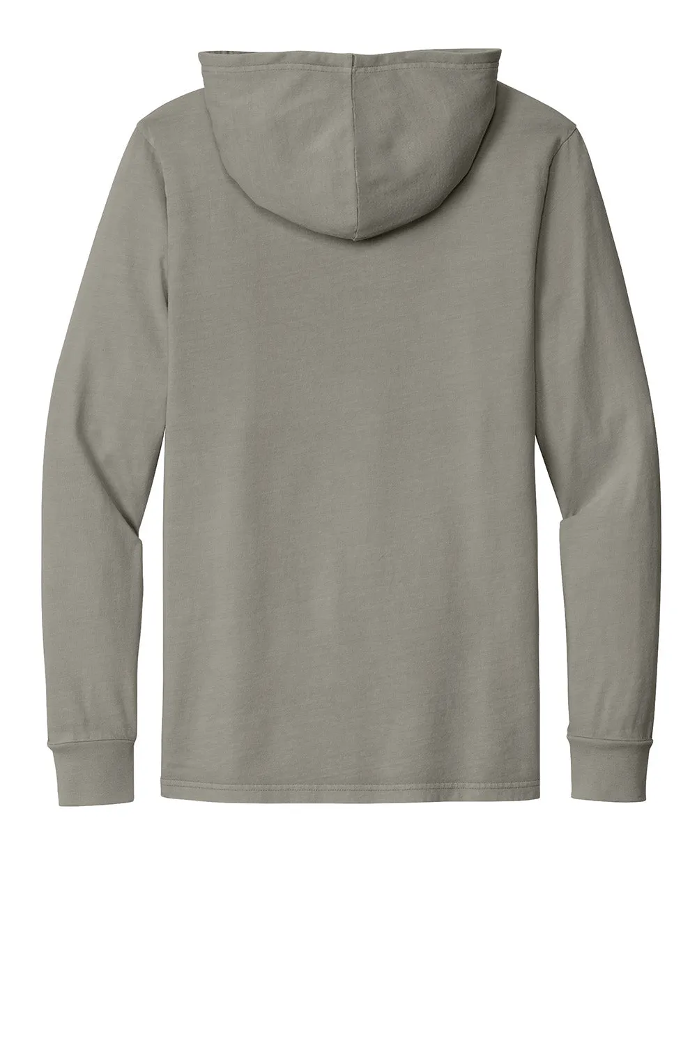 Allmade Mens Mineral Dye Long Sleeve Hooded T-Shirt Hoodie - Driftwood Grey