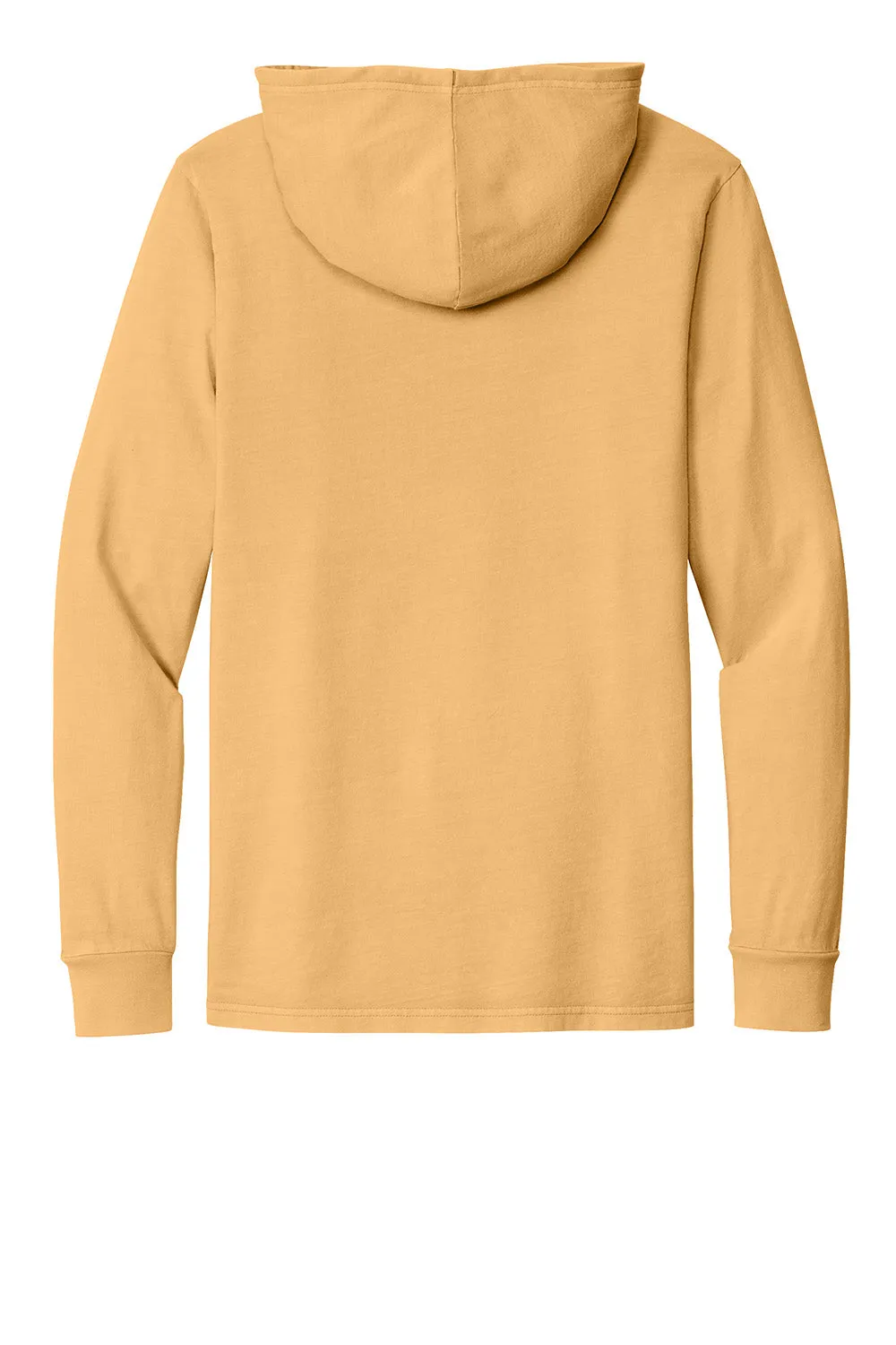 Allmade Mens Mineral Dye Long Sleeve Hooded T-Shirt Hoodie - Golden Wheat