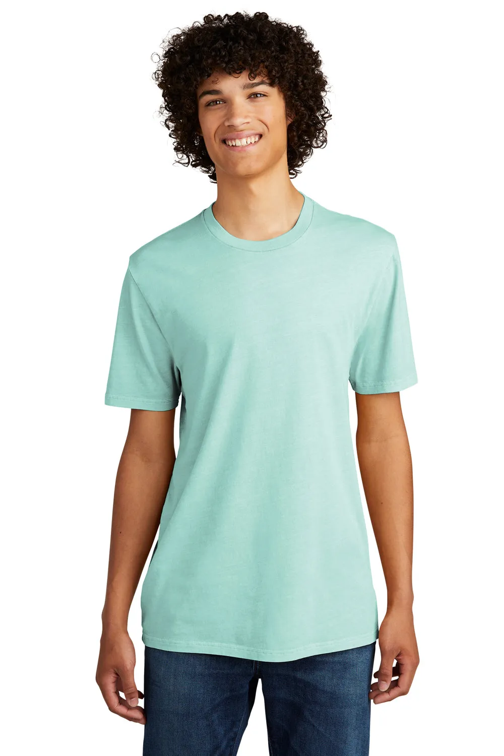 Allmade Mens Mineral Dye Short Sleeve Crewneck T-Shirt - Saltwater Blue