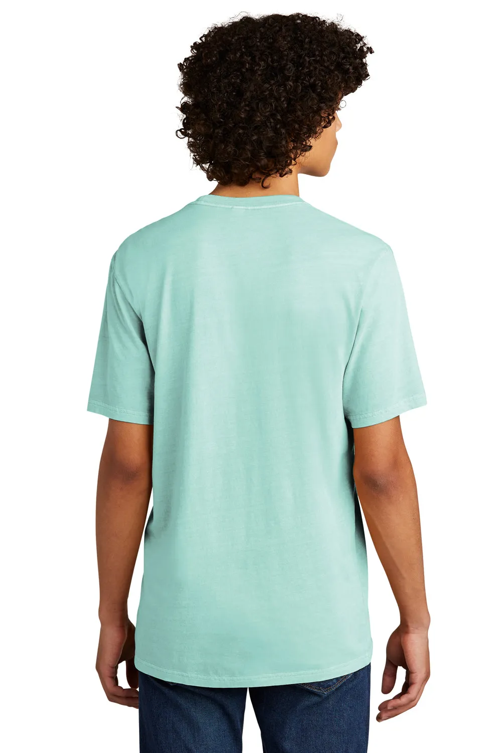 Allmade Mens Mineral Dye Short Sleeve Crewneck T-Shirt - Saltwater Blue