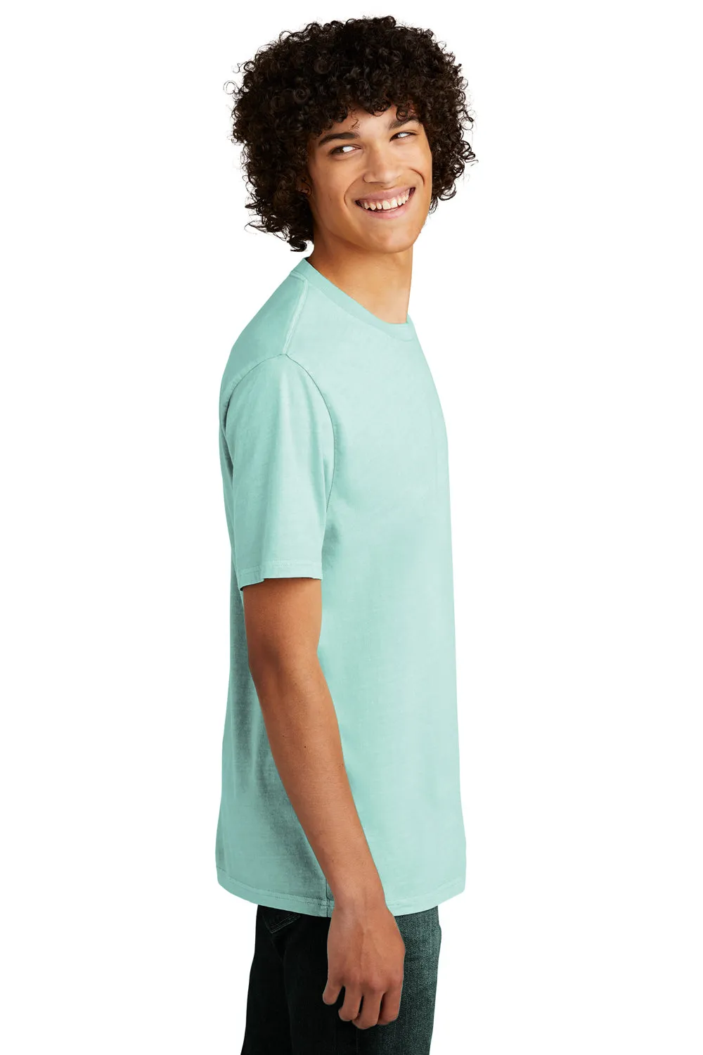 Allmade Mens Mineral Dye Short Sleeve Crewneck T-Shirt - Saltwater Blue