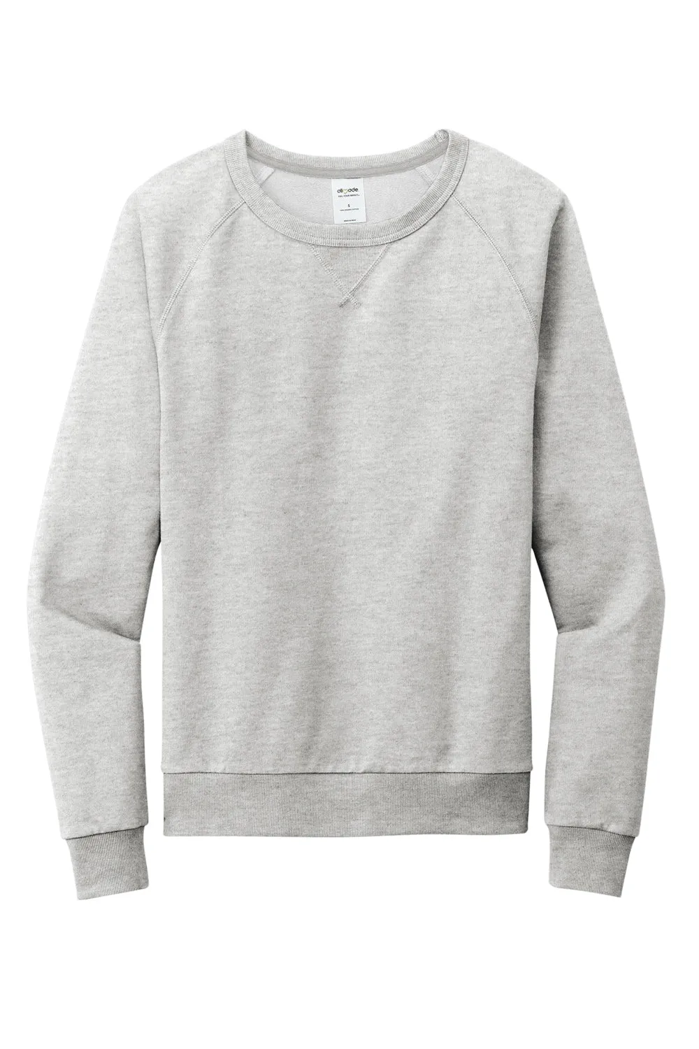 Allmade Mens Organic French Terry Crewneck Sweatshirt - Heather Granite Grey