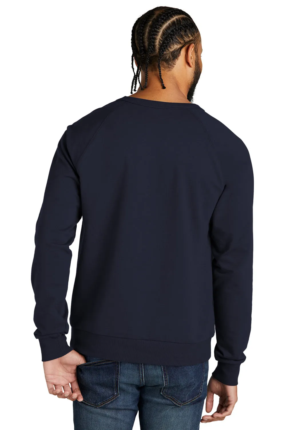 Allmade Mens Organic French Terry Crewneck Sweatshirt - Night Sky Navy Blue
