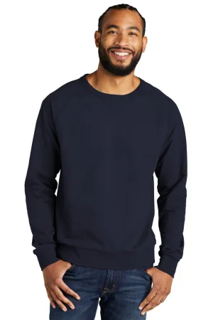 Allmade Mens Organic French Terry Crewneck Sweatshirt - Night Sky Navy Blue