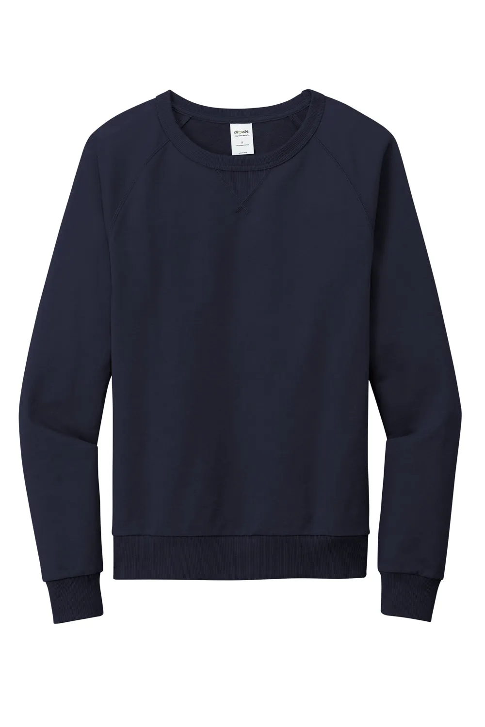Allmade Mens Organic French Terry Crewneck Sweatshirt - Night Sky Navy Blue