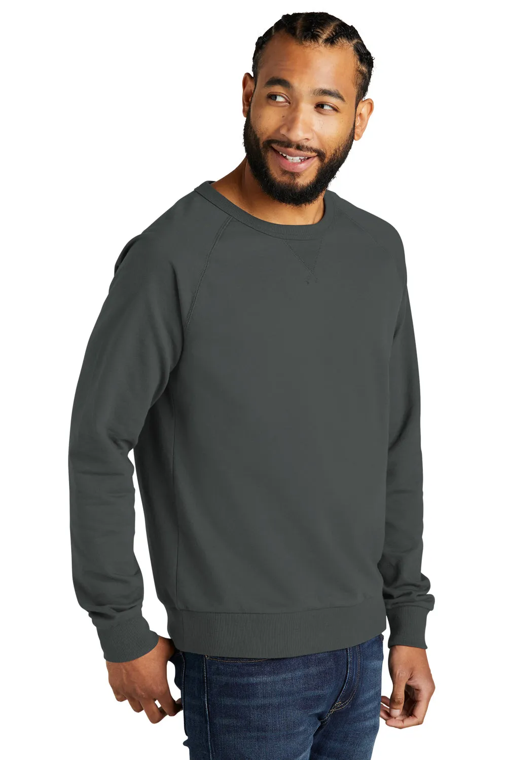 Allmade Mens Organic French Terry Crewneck Sweatshirt - Terrain Grey