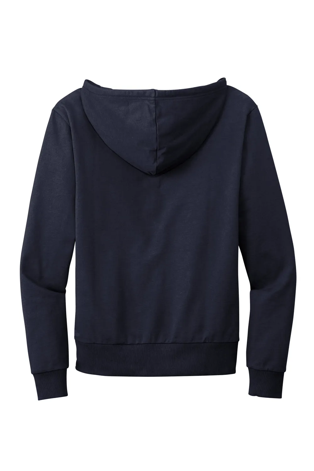 Allmade Mens Organic French Terry Full Zip Hooded Sweatshirt Hoodie w/ Pockets - Night Sky Navy Blue