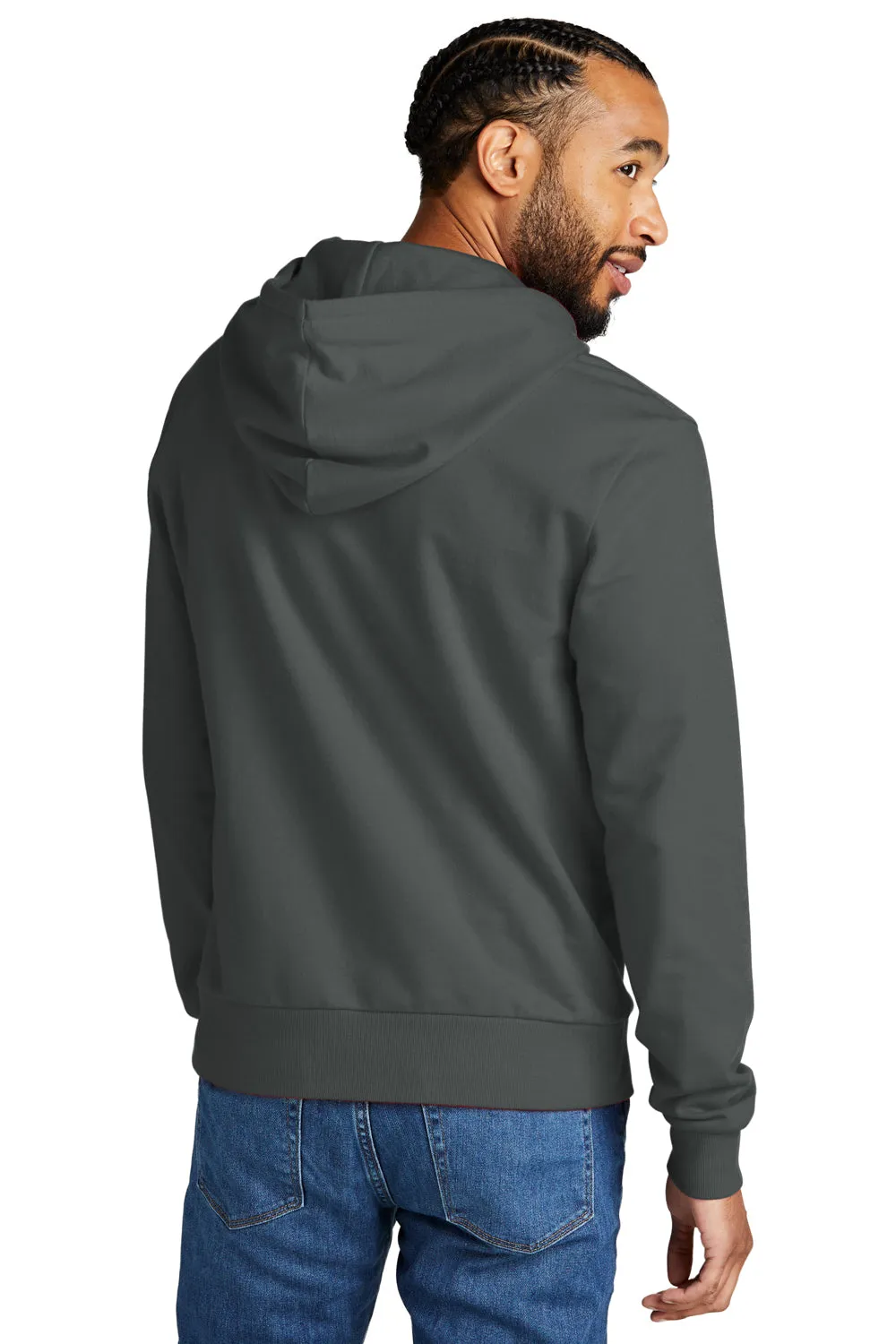 Allmade Mens Organic French Terry Hooded Sweatshirt Hoodie w/ Pouch Pocket - Terrain Grey