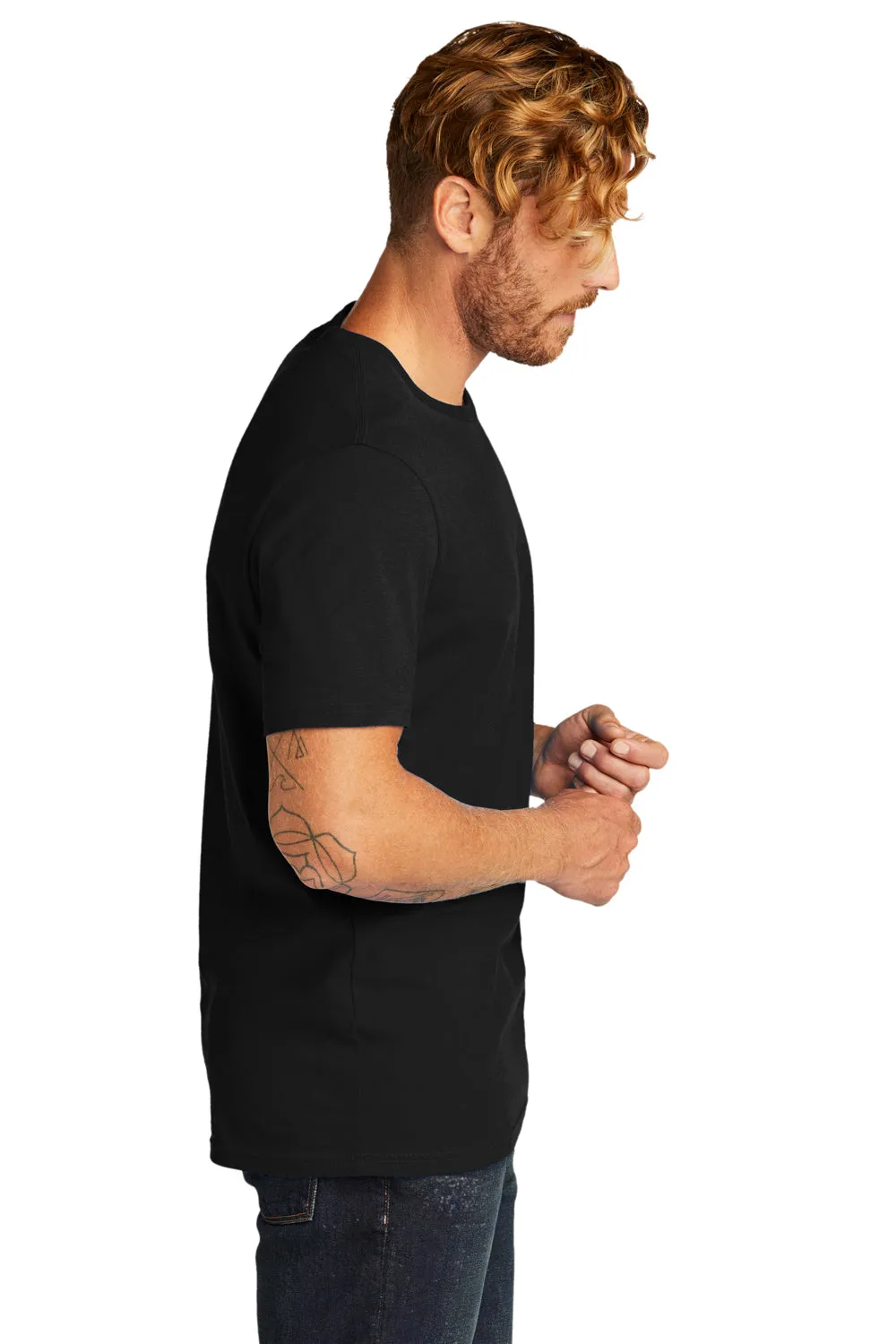Allmade Mens Organic Short Sleeve Crewneck T-Shirt - Deep Black