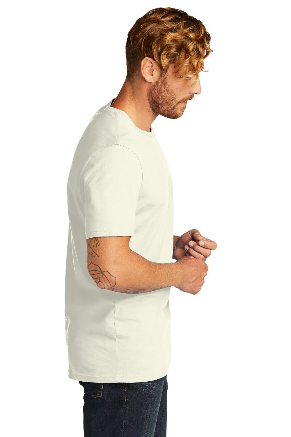 Allmade Mens Organic Short Sleeve Crewneck T-Shirt - White Sand