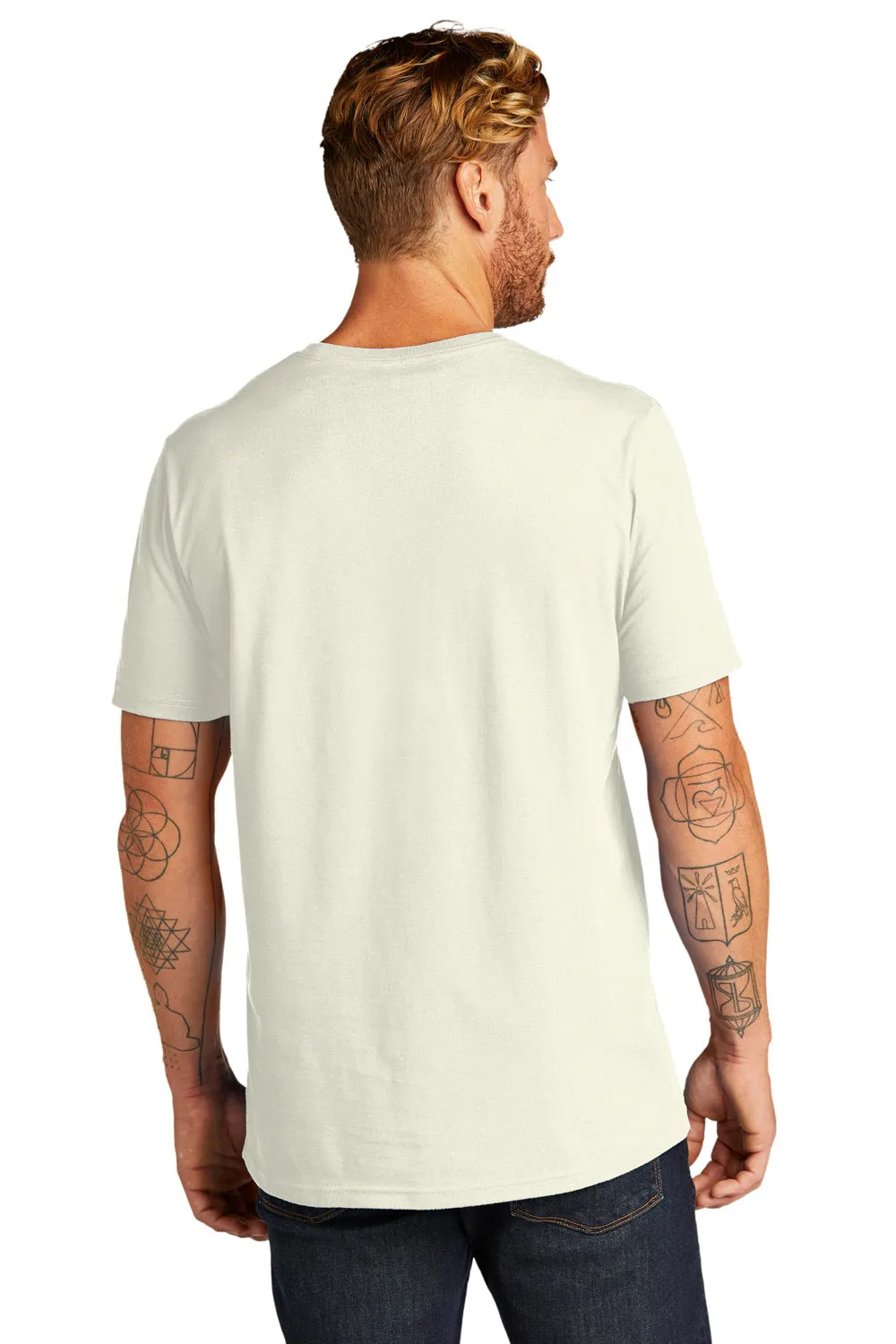 Allmade Mens Organic Short Sleeve Crewneck T-Shirt - White Sand